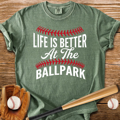 Life Better Ballpark - HomeRun PrintsComfort Colors