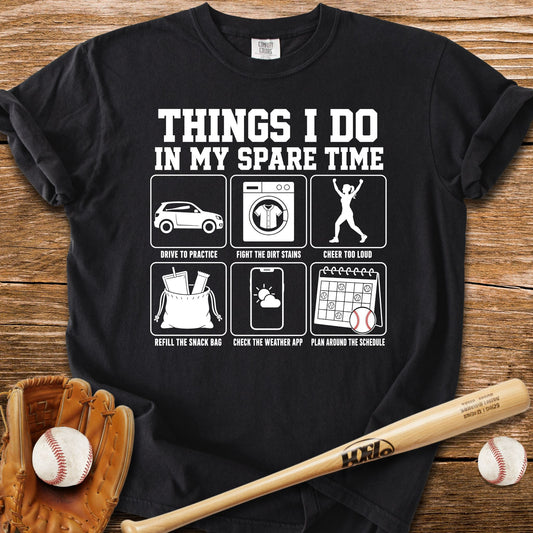 Life Runs On Her Softball Schedule T-Shirt - HomeRun PrintsComfort Colors