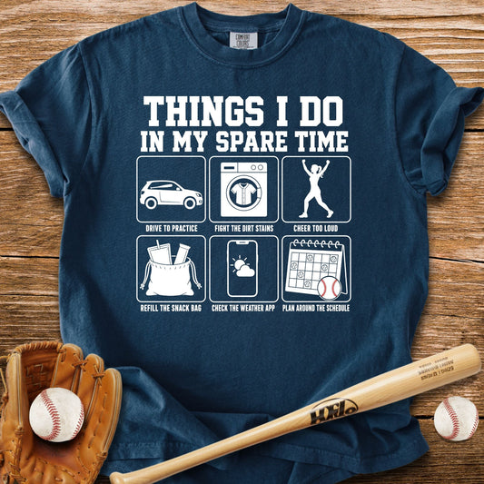 Life Runs On Her Softball Schedule T-Shirt - HomeRun PrintsComfort Colors