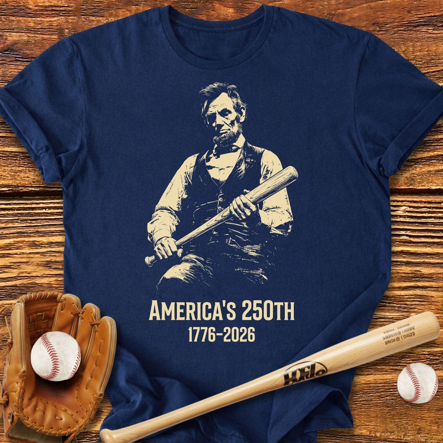 Lincoln 250 Baseball T-shirt - HomeRun PrintsT-Shirt