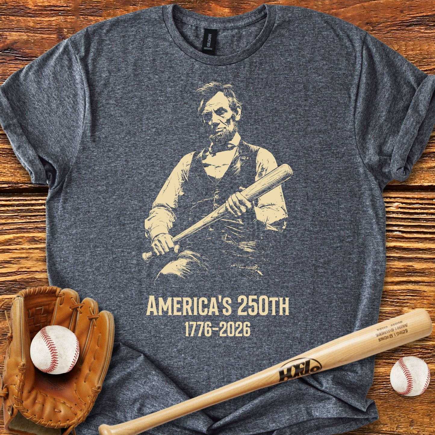 Lincoln 250 Baseball T-shirt - HomeRun PrintsT-Shirt