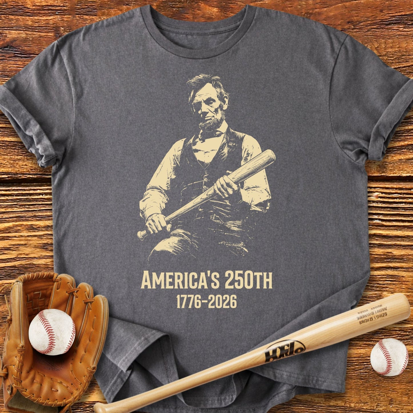 Lincoln 250 Baseball T-shirt - HomeRun PrintsT-Shirt
