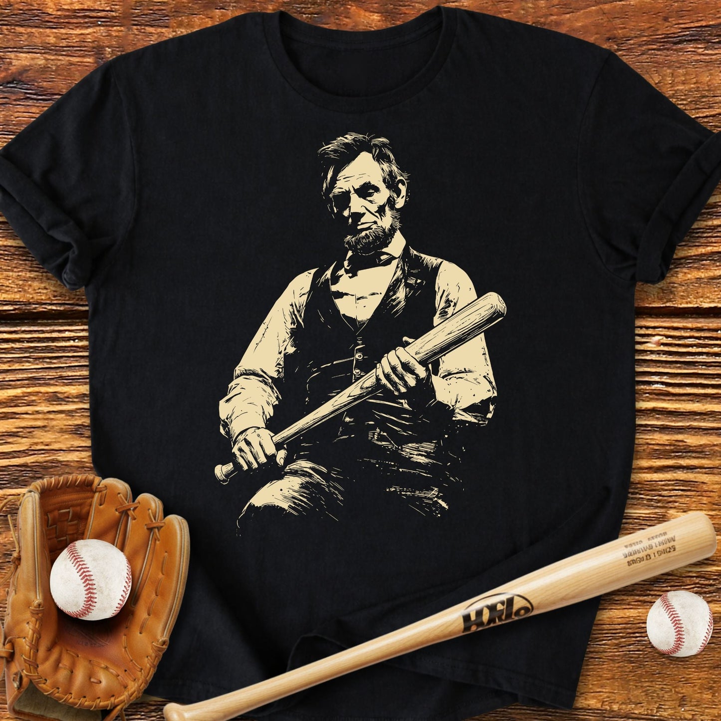 Lincoln Baseball T-shirt - HomeRun PrintsT-Shirt
