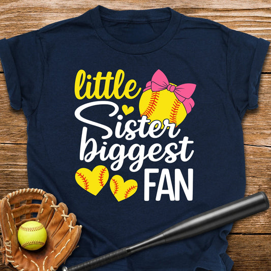 Little Sister Biggest Fan Youth Tee - HomeRun PrintsKids clothes