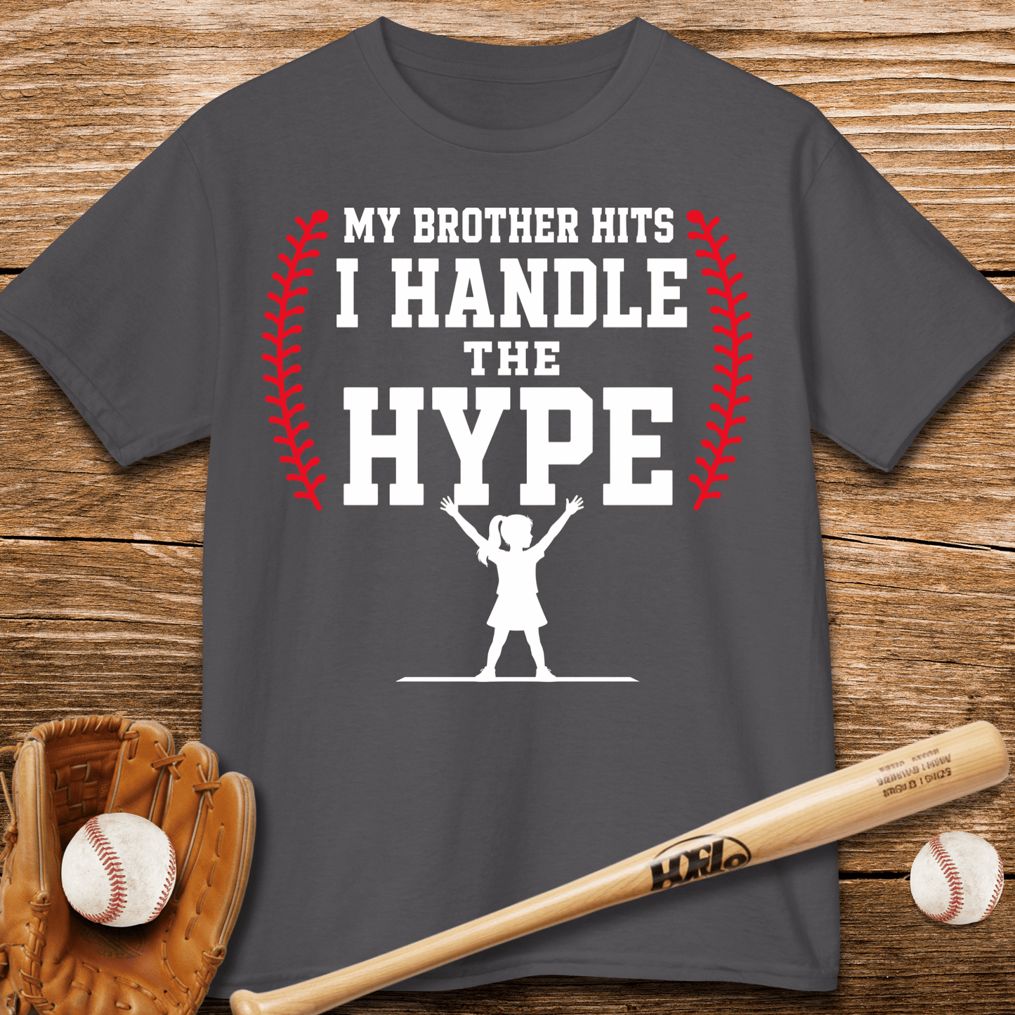 Little Sister Runs Hype Kids T-shirt - HomeRun PrintsKids clothes