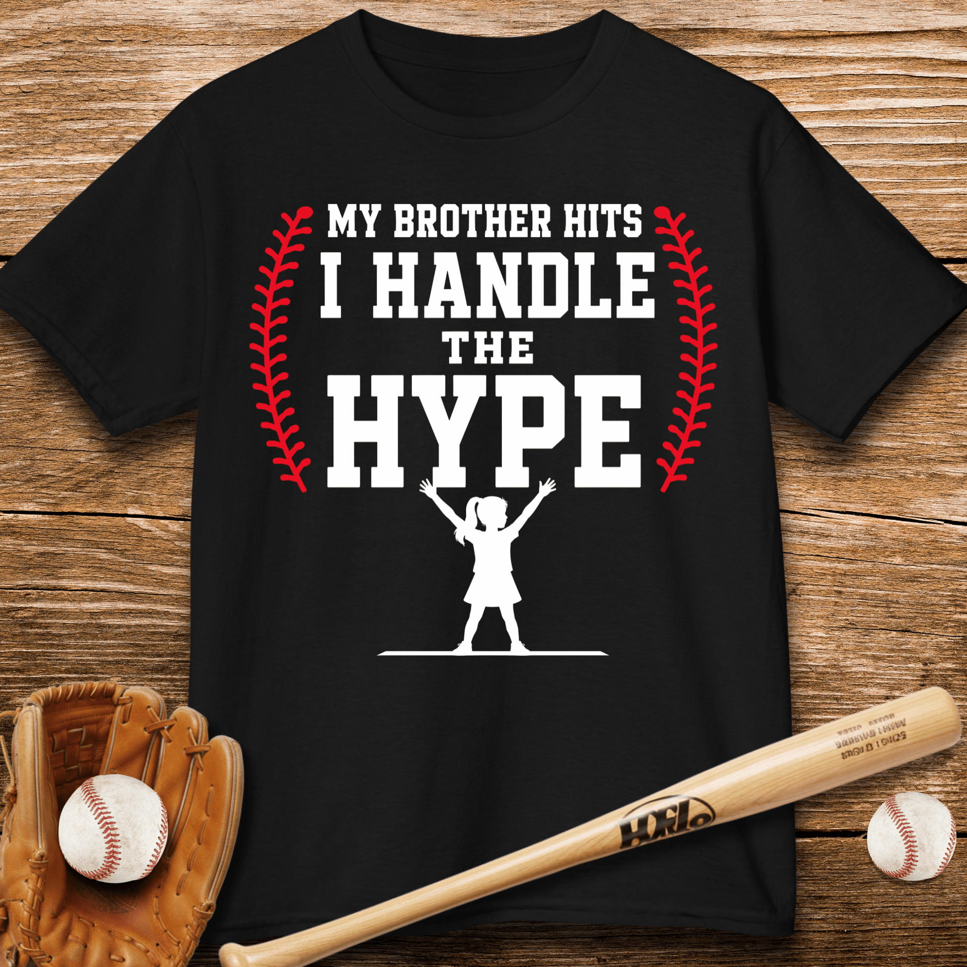 Little Sister Runs Hype Kids T-shirt - HomeRun PrintsKids clothes