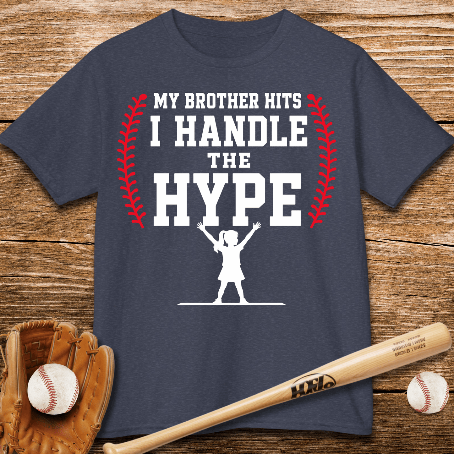 Little Sister Runs Hype Kids T-shirt - HomeRun PrintsKids clothes