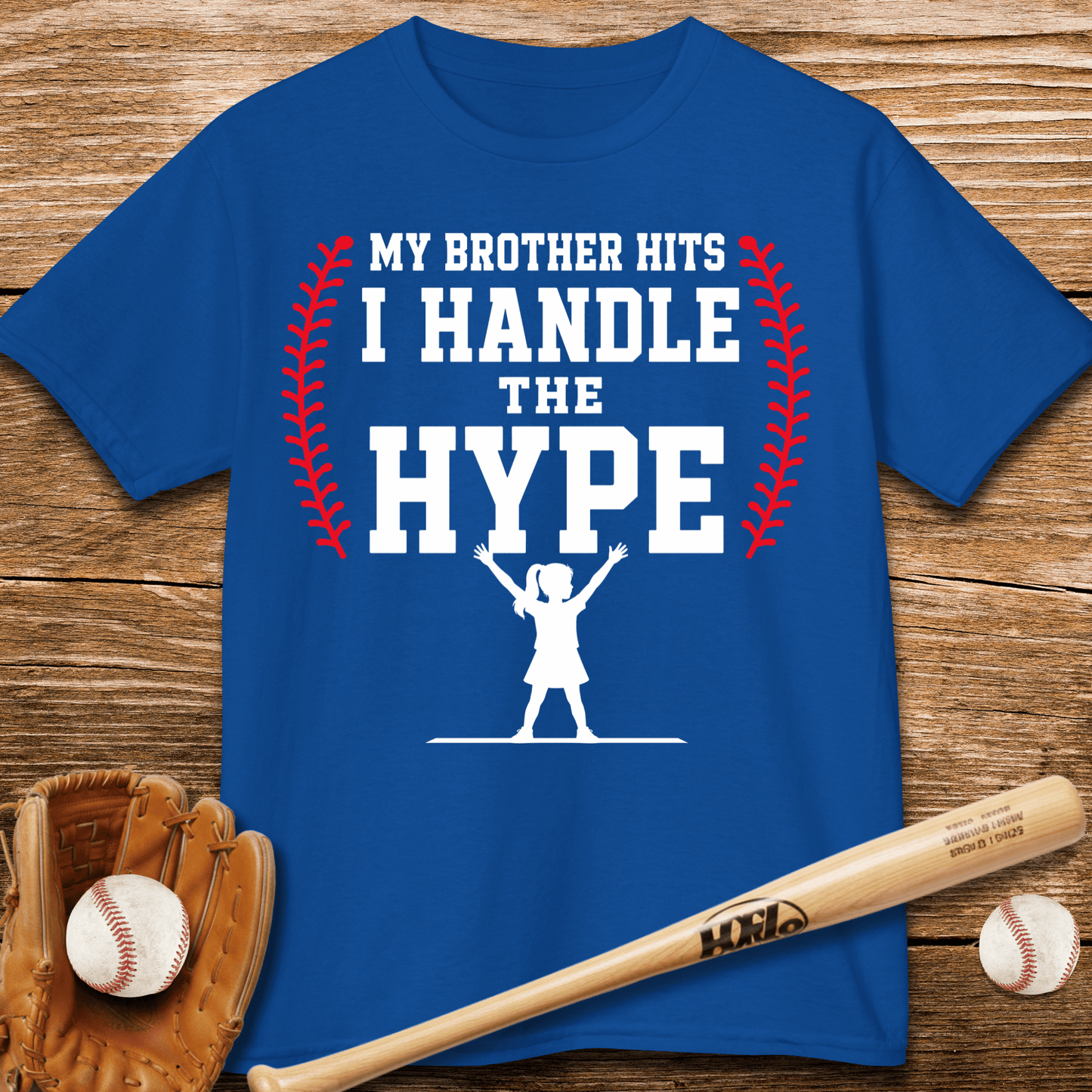 Little Sister Runs Hype Kids T-shirt - HomeRun PrintsKids clothes
