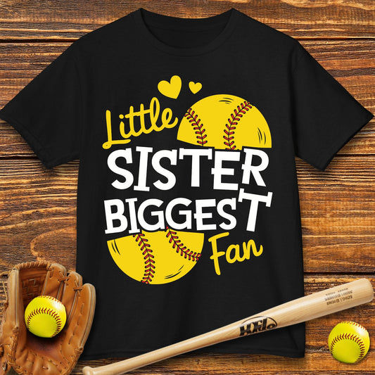 Little Sister Softball Kids T-shirt - HomeRun PrintsKids clothes