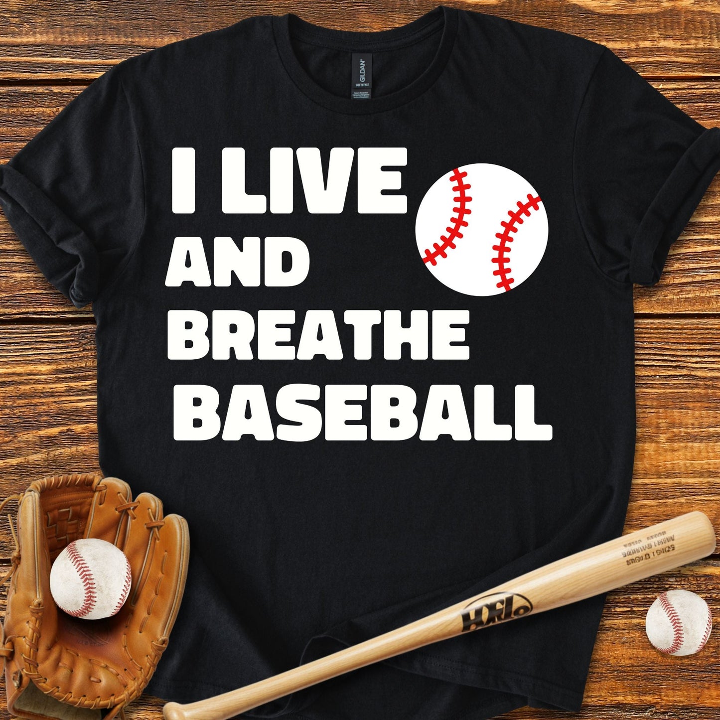 Live & Breathe Baseball T-Shirt - HomeRun PrintsT-Shirt