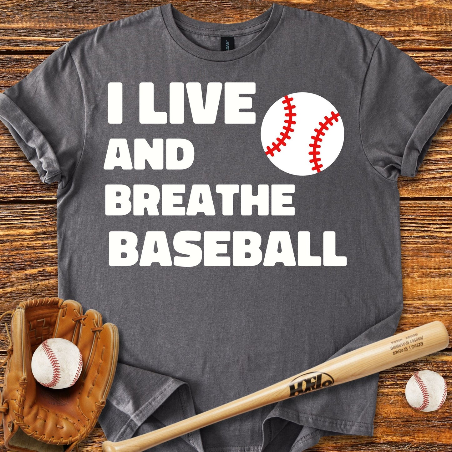 Live & Breathe Baseball T-Shirt - HomeRun PrintsT-Shirt