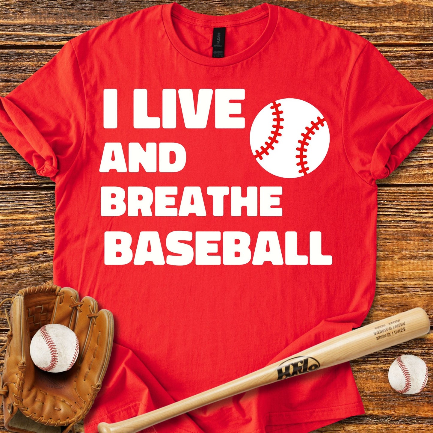 Live & Breathe Baseball T-Shirt - HomeRun PrintsT-Shirt