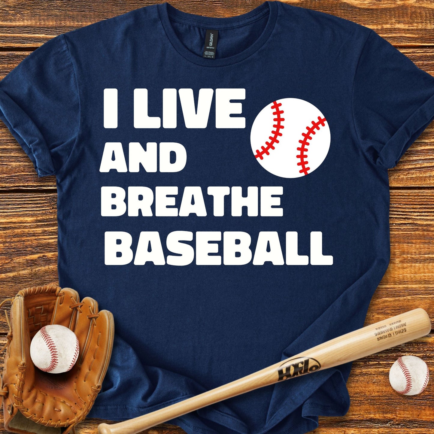 Live & Breathe Baseball T-Shirt - HomeRun PrintsT-Shirt