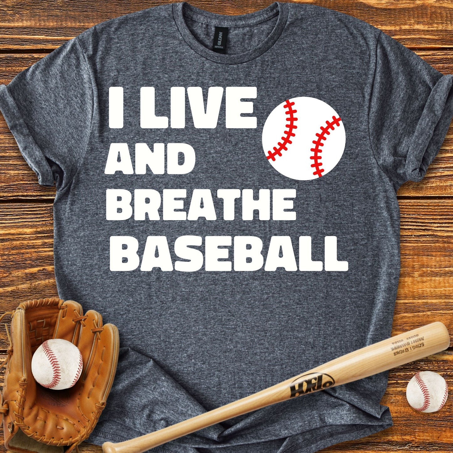 Live & Breathe Baseball T-Shirt - HomeRun PrintsT-Shirt