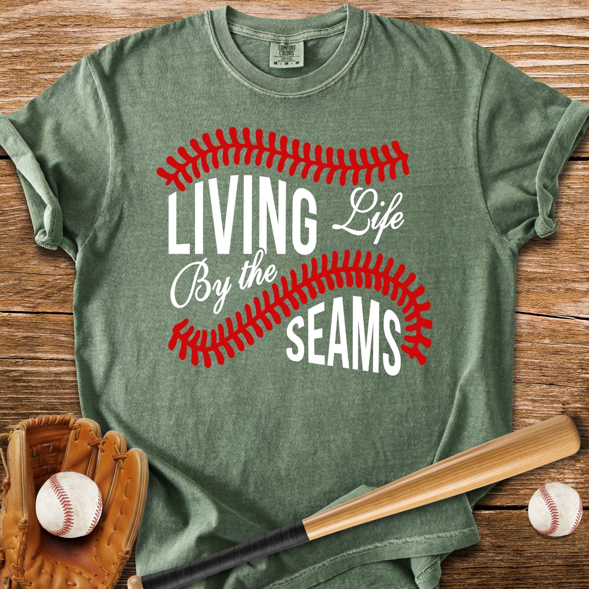 Living By The Seams - HomeRun PrintsComfort Colors
