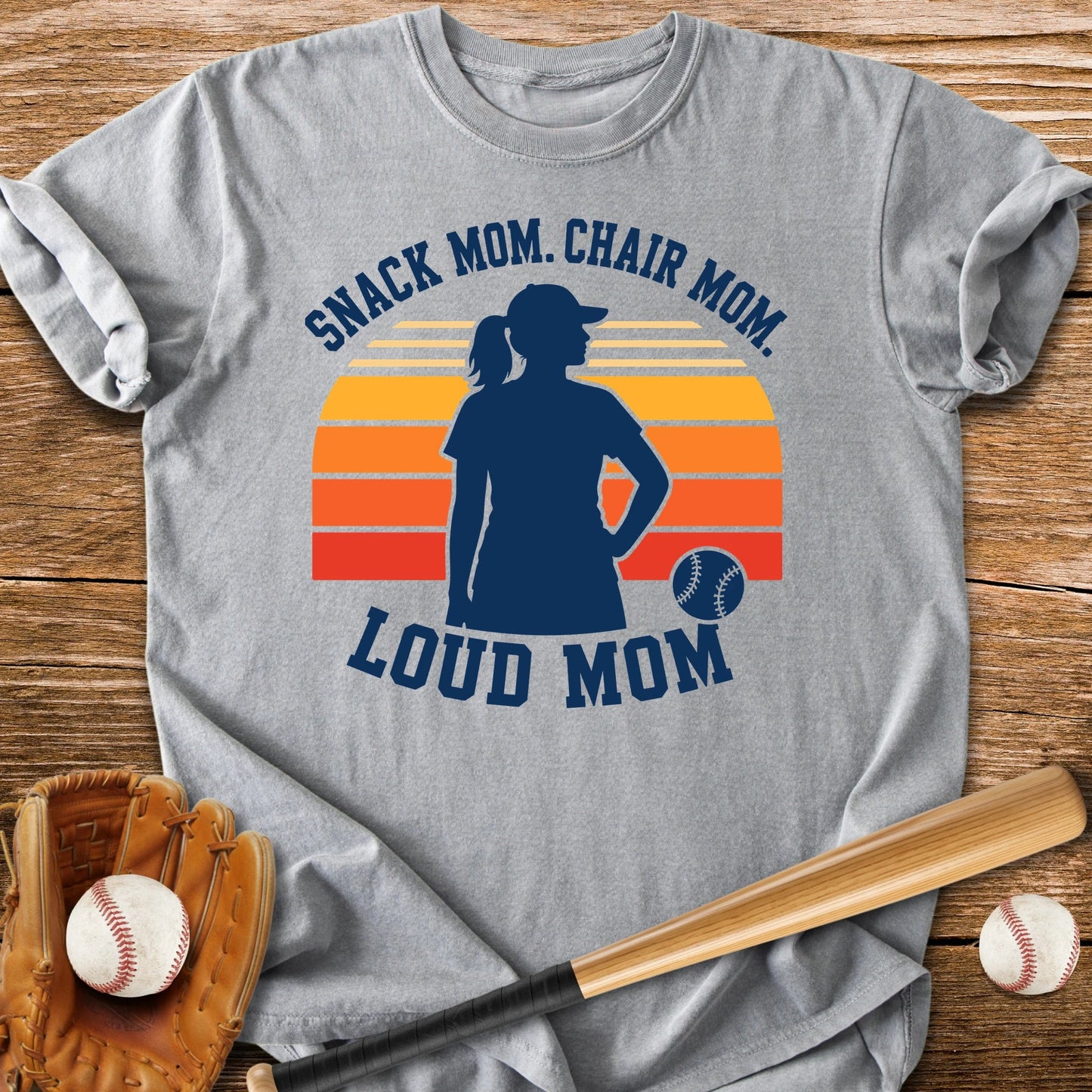 Loud Baseball Mom - HomeRun PrintsT-Shirt