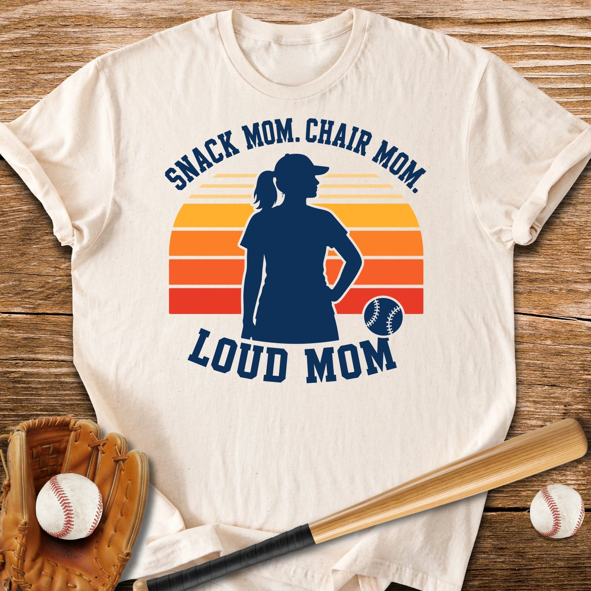 Loud Baseball Mom - HomeRun PrintsT-Shirt
