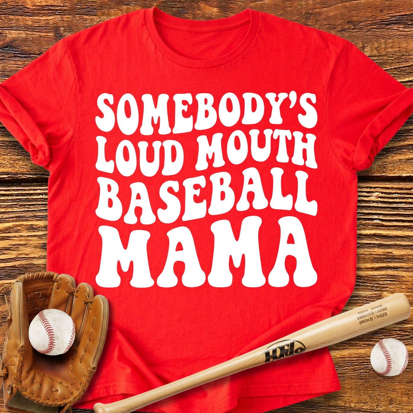 Loud Baseball Mom T-Shirt - HomeRun PrintsT-Shirt