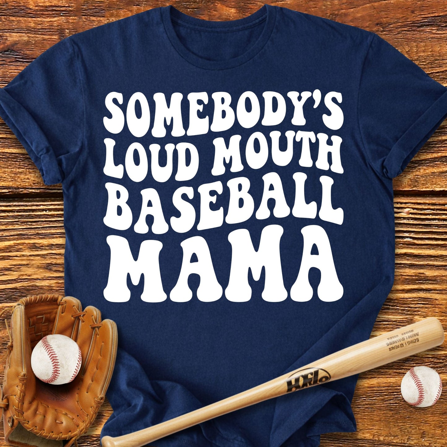 Loud Baseball Mom T-Shirt - HomeRun PrintsT-Shirt