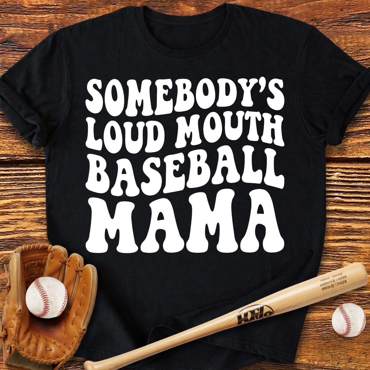 Loud Baseball Mom T-Shirt - HomeRun PrintsT-Shirt