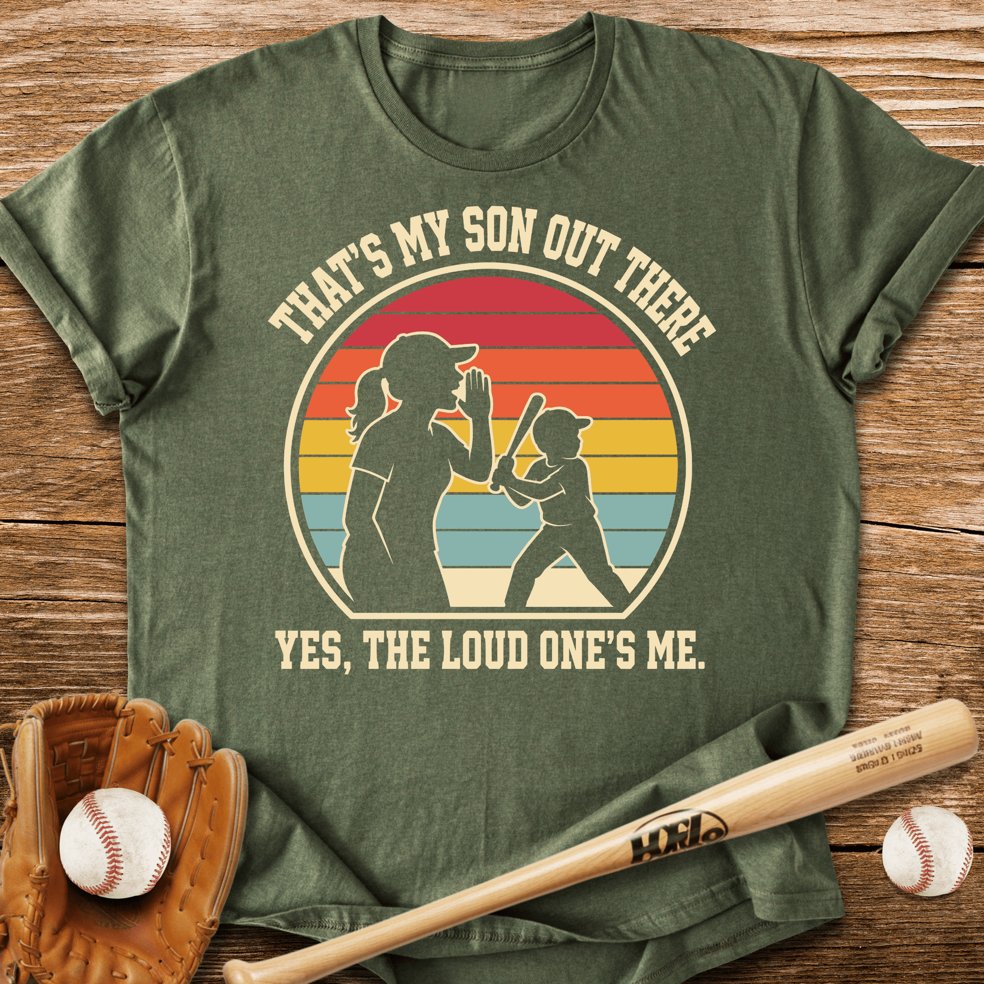 Loud Baseball Mom T-Shirt - HomeRun PrintsT-Shirt