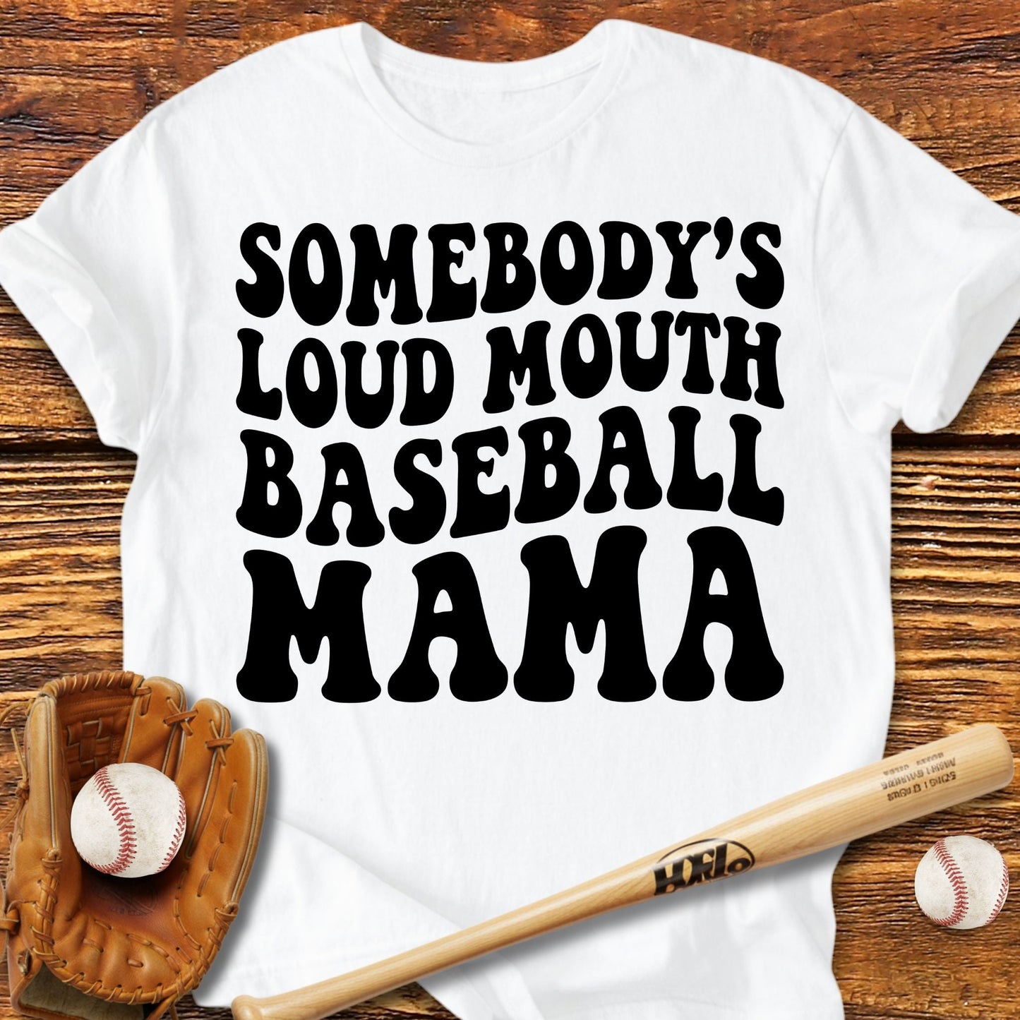 Loud Baseball Mom T-Shirt - HomeRun PrintsT-Shirt