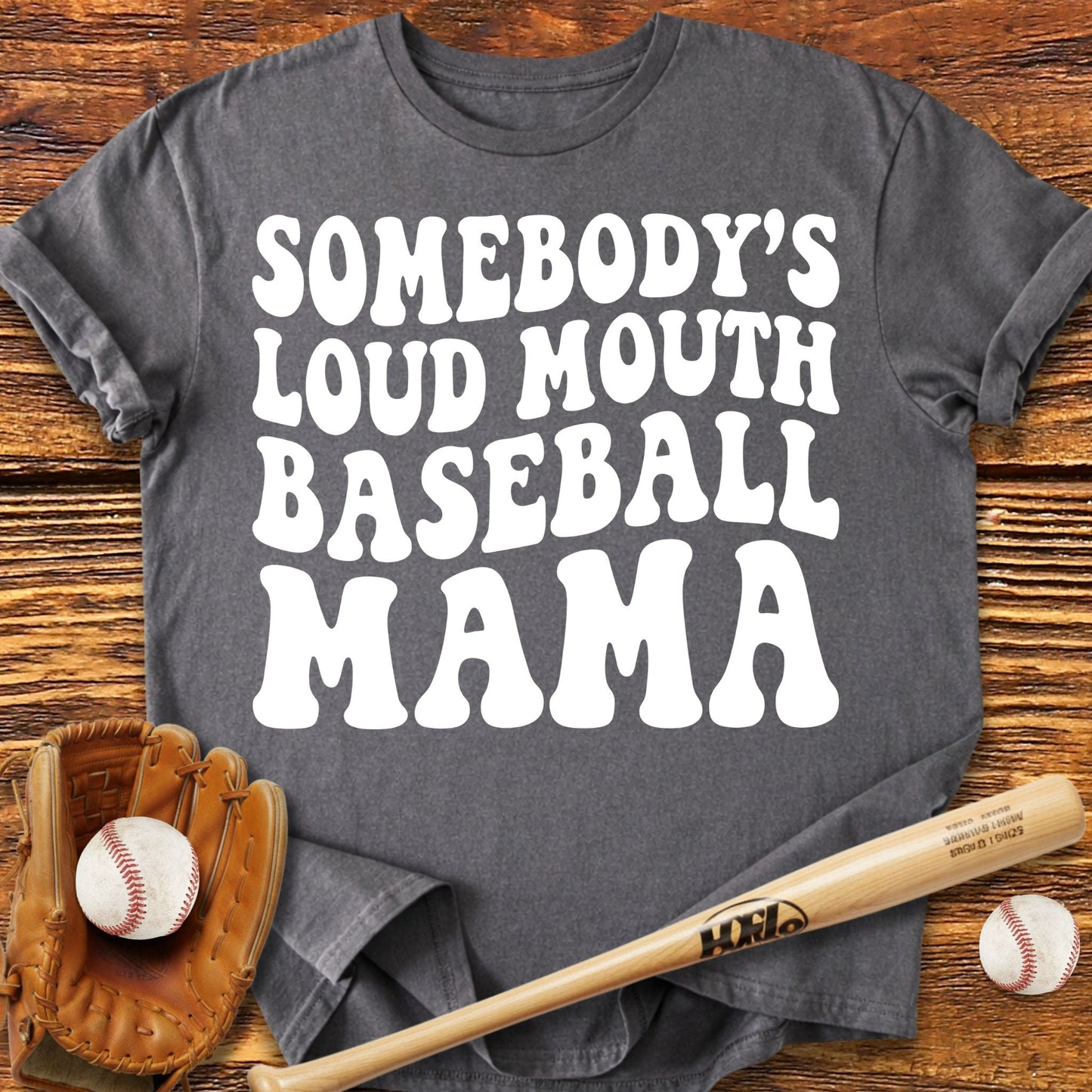 Loud Baseball Mom T-Shirt - HomeRun PrintsT-Shirt