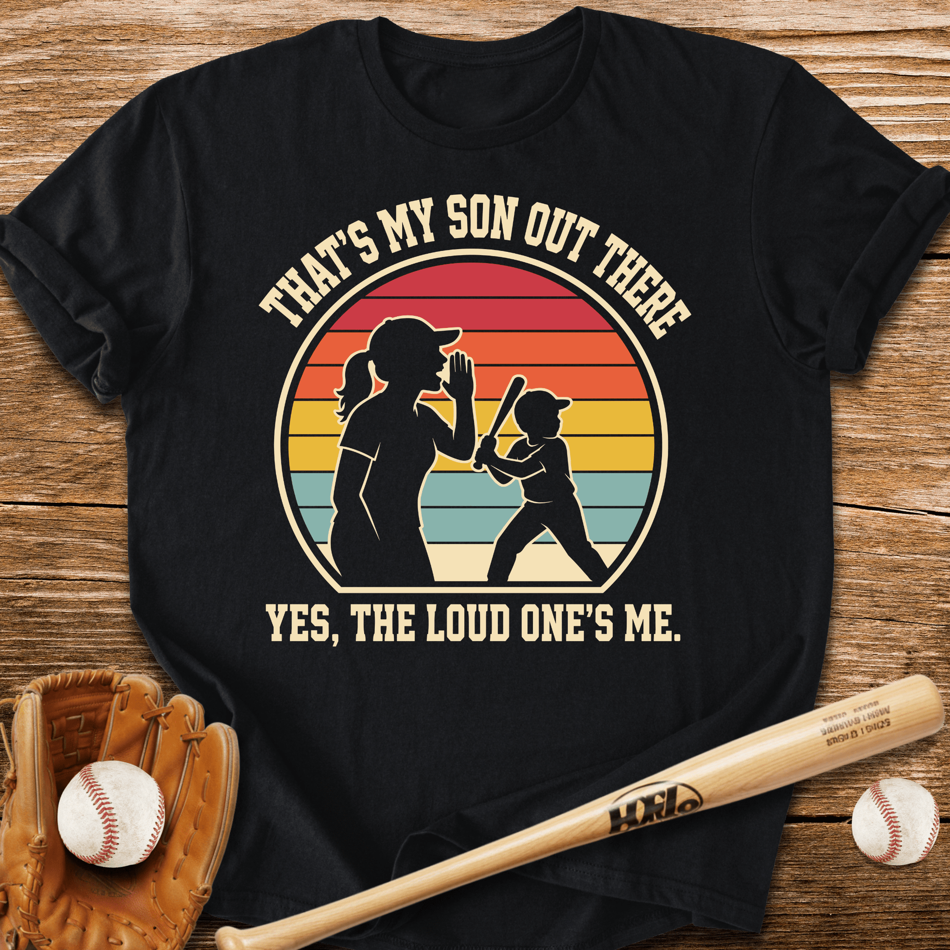 Loud Baseball Mom T-Shirt - HomeRun PrintsT-Shirt