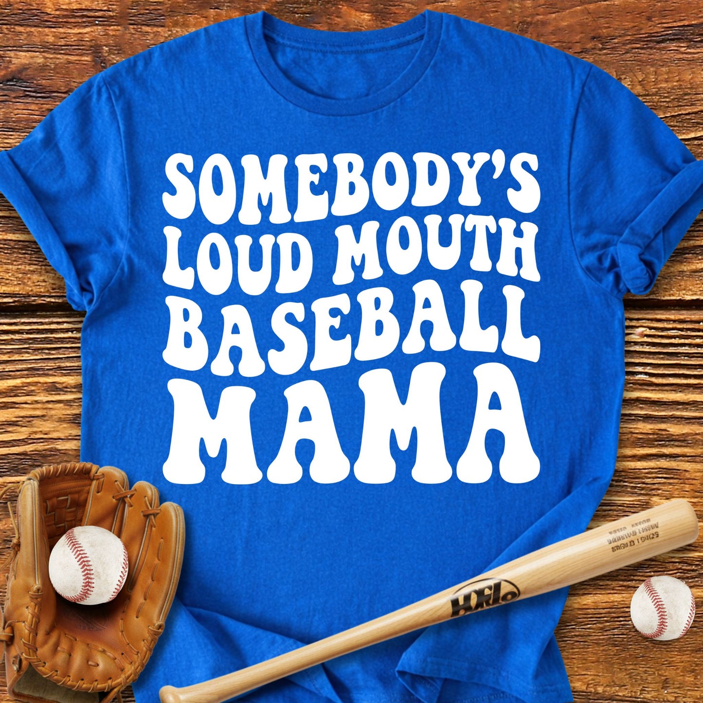 Loud Baseball Mom T-Shirt - HomeRun PrintsT-Shirt