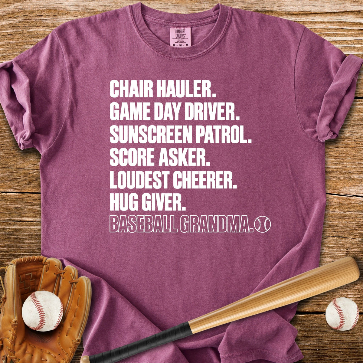 Loudest Cheerer Grandma - HomeRun PrintsComfort Colors