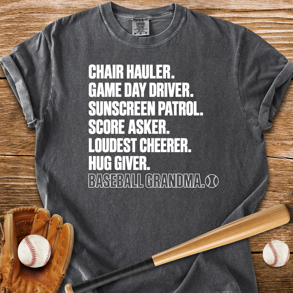 Loudest Cheerer Grandma - HomeRun PrintsComfort Colors