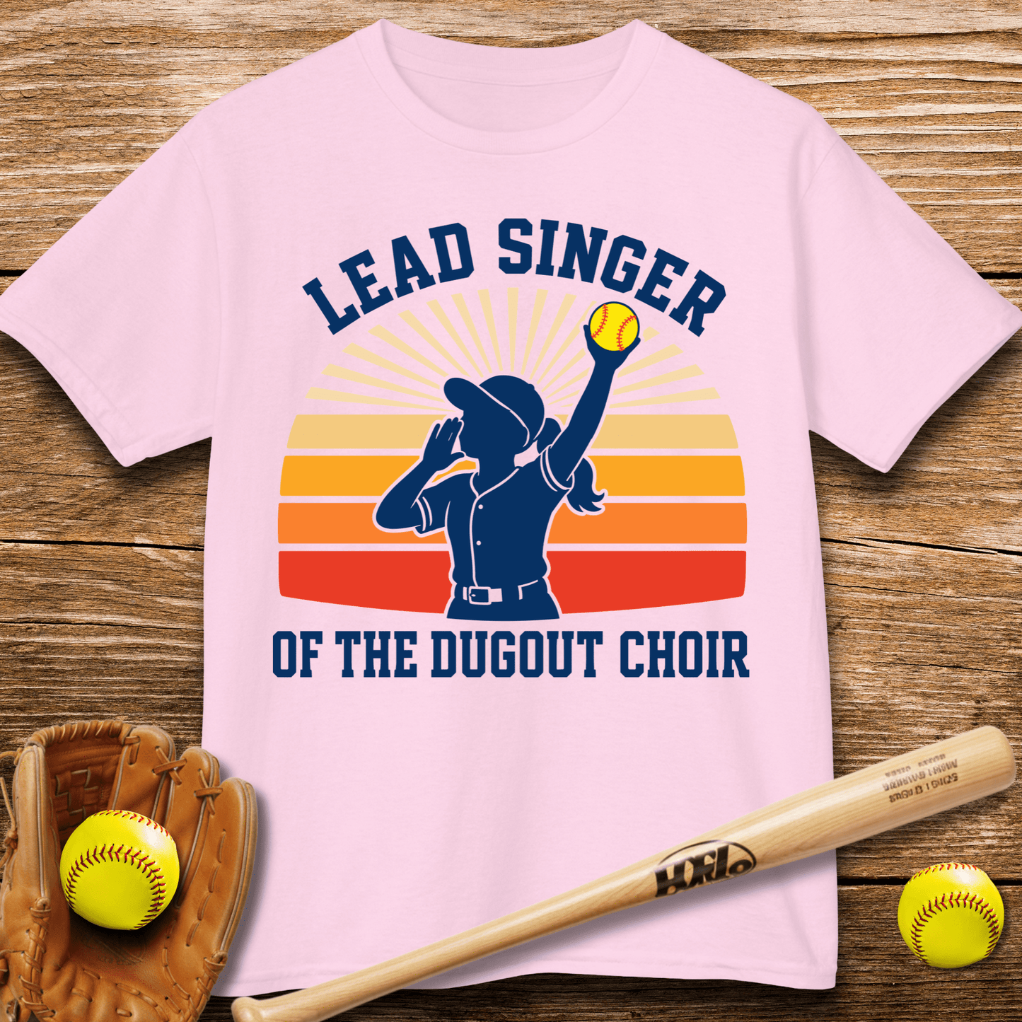 Loudest Girl In Dugout Kids T-shirt - HomeRun PrintsKids clothes
