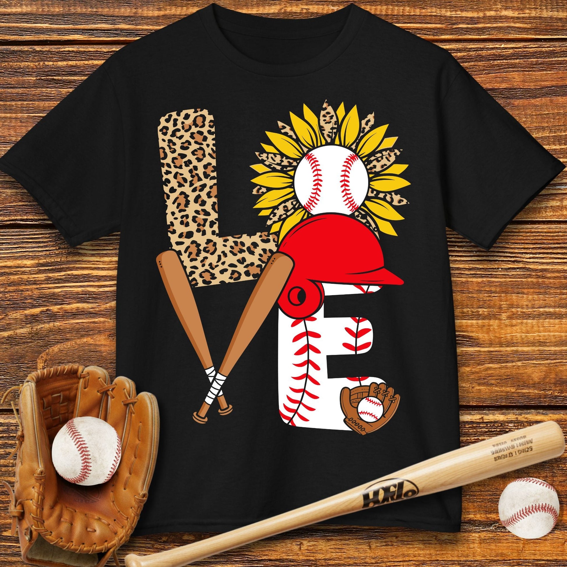 Love Baseball Sunflower Kids Tee - HomeRun PrintsKids clothes