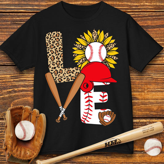 Love Baseball Sunflower Kids Tee - HomeRun PrintsKids clothes