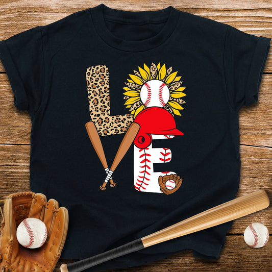 Love Baseball Sunflower Youth Tee - HomeRun PrintsKids clothes
