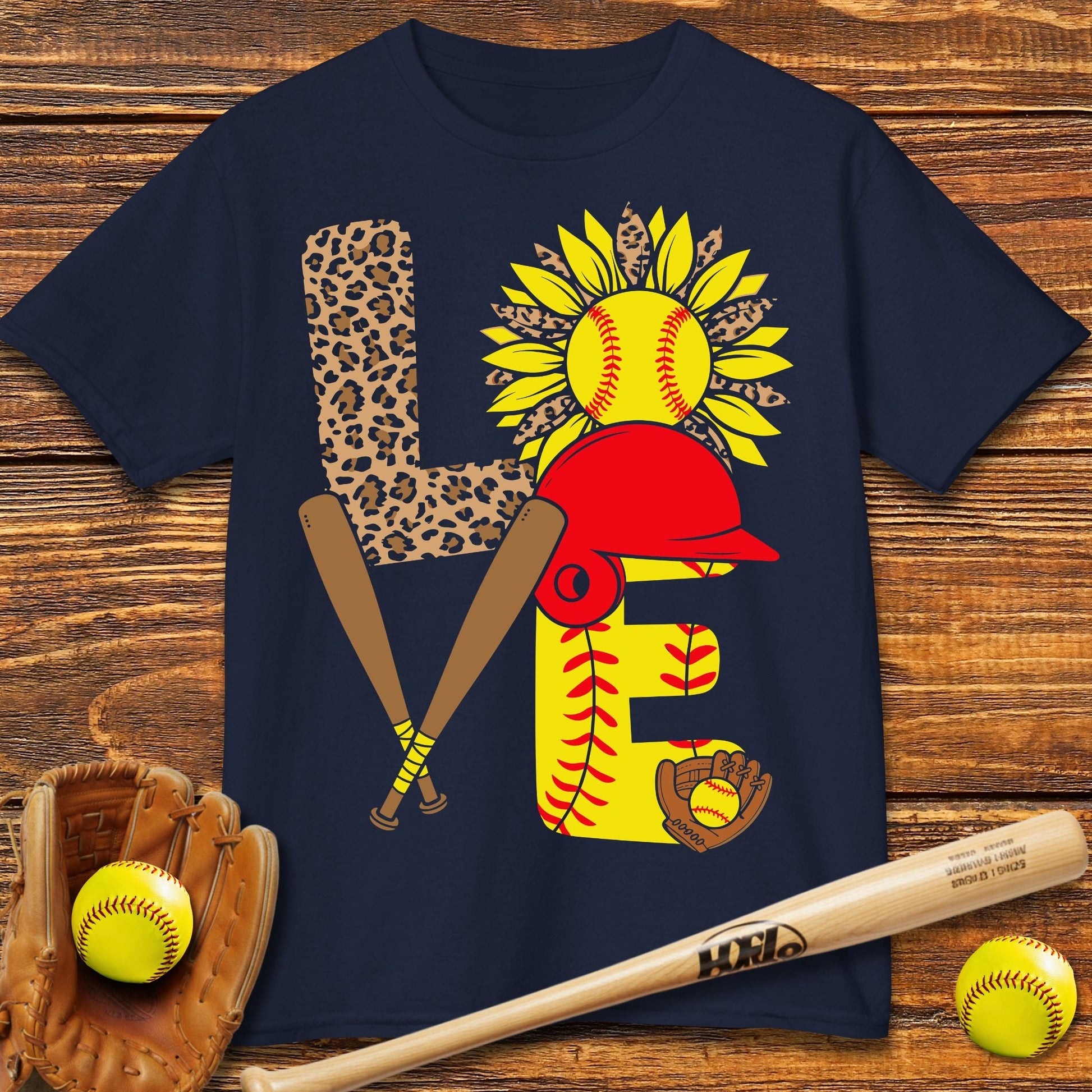 Love Softball Kids T-shirt - HomeRun PrintsKids clothes