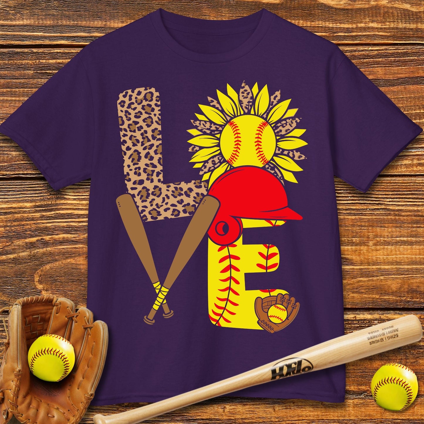 Love Softball Kids T-shirt - HomeRun PrintsKids clothes