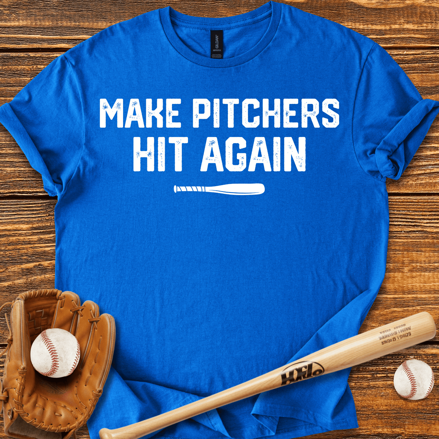 Make Pitchers Hit Again T-Shirt - HomeRun PrintsT-Shirt