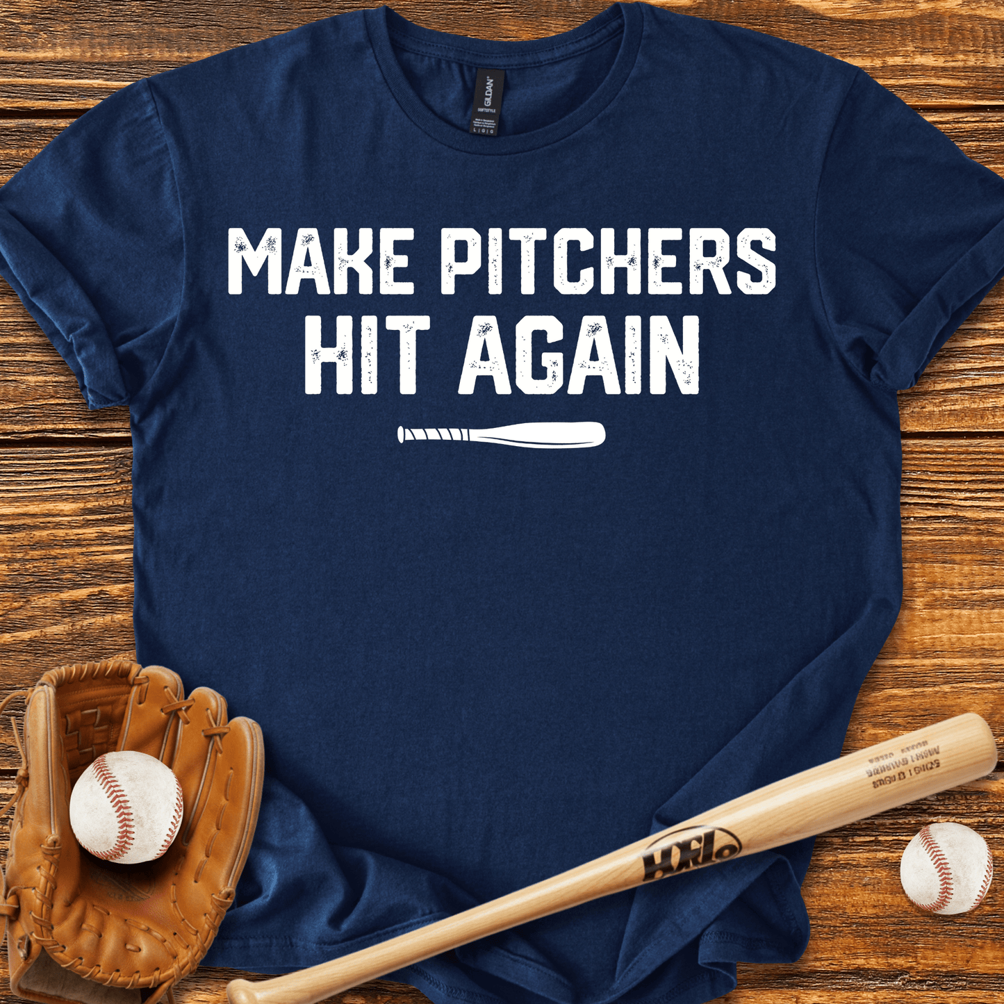 Make Pitchers Hit Again T-Shirt - HomeRun PrintsT-Shirt
