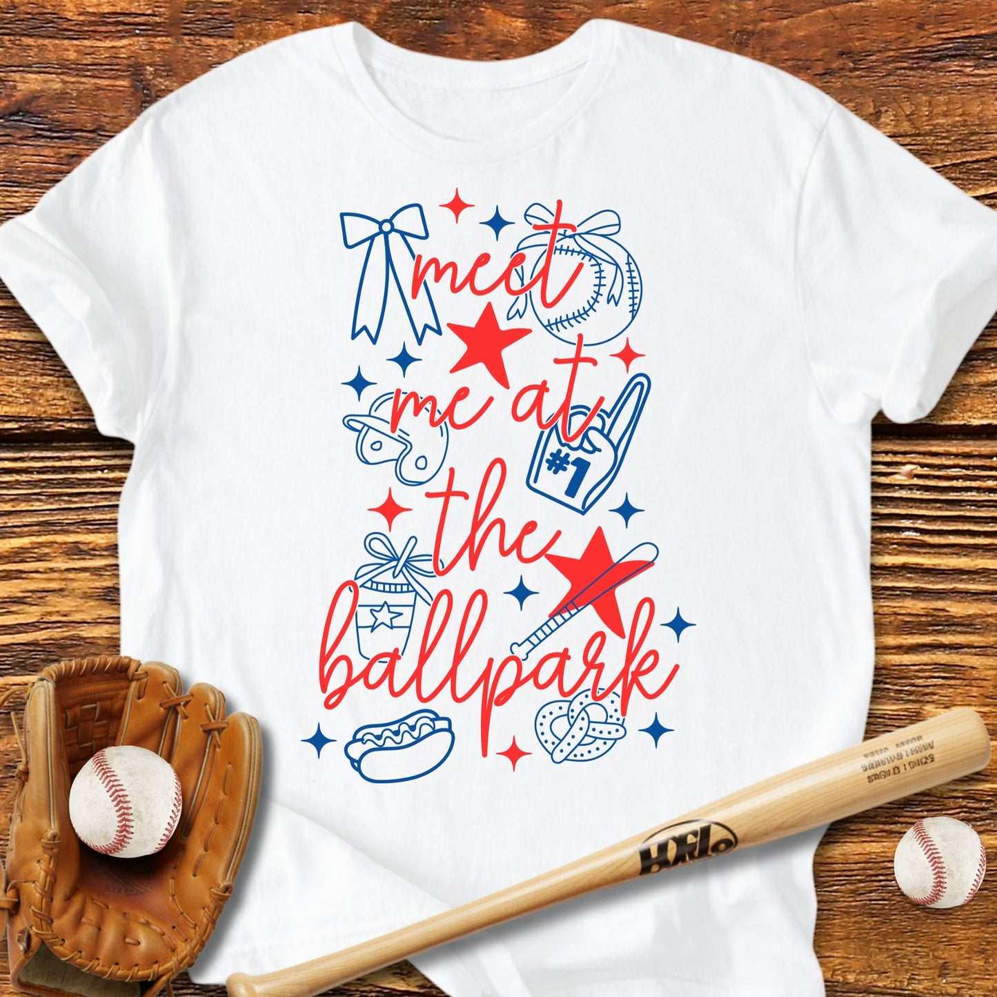 Meet Me At The Ballpark T-Shirt - HomeRun PrintsT-Shirt