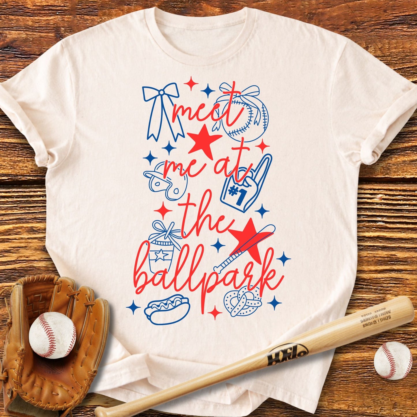 Meet Me At The Ballpark T-Shirt - HomeRun PrintsT-Shirt