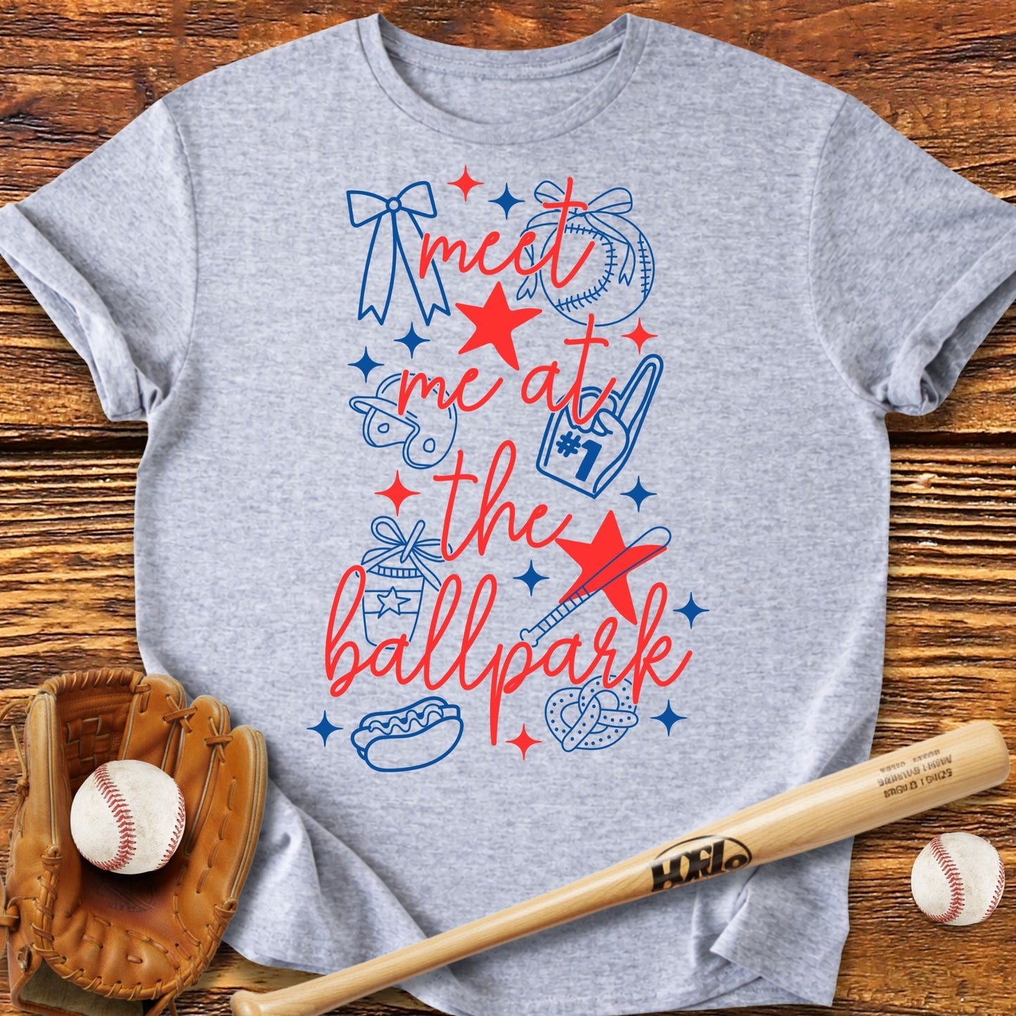 Meet Me At The Ballpark T-Shirt - HomeRun PrintsT-Shirt