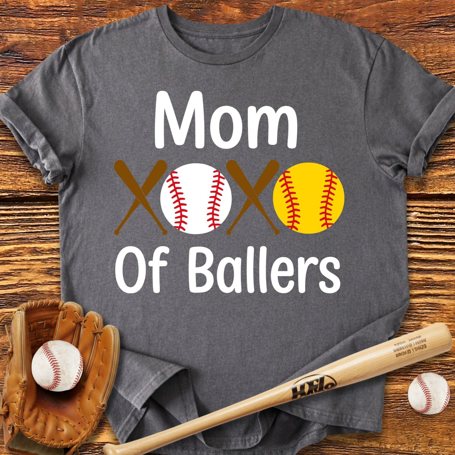 Mom Of Ballers T-Shirt - HomeRun PrintsT-Shirt