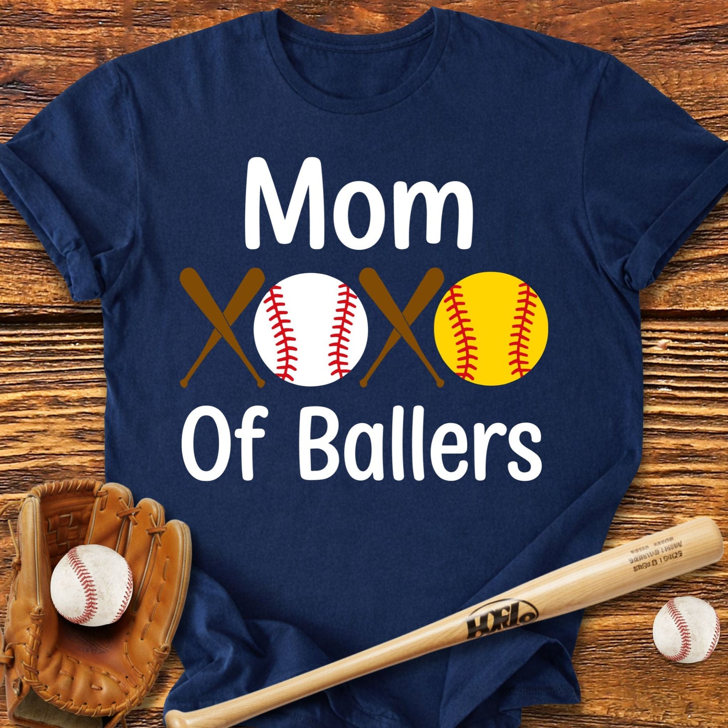 Mom Of Ballers T-Shirt - HomeRun PrintsT-Shirt