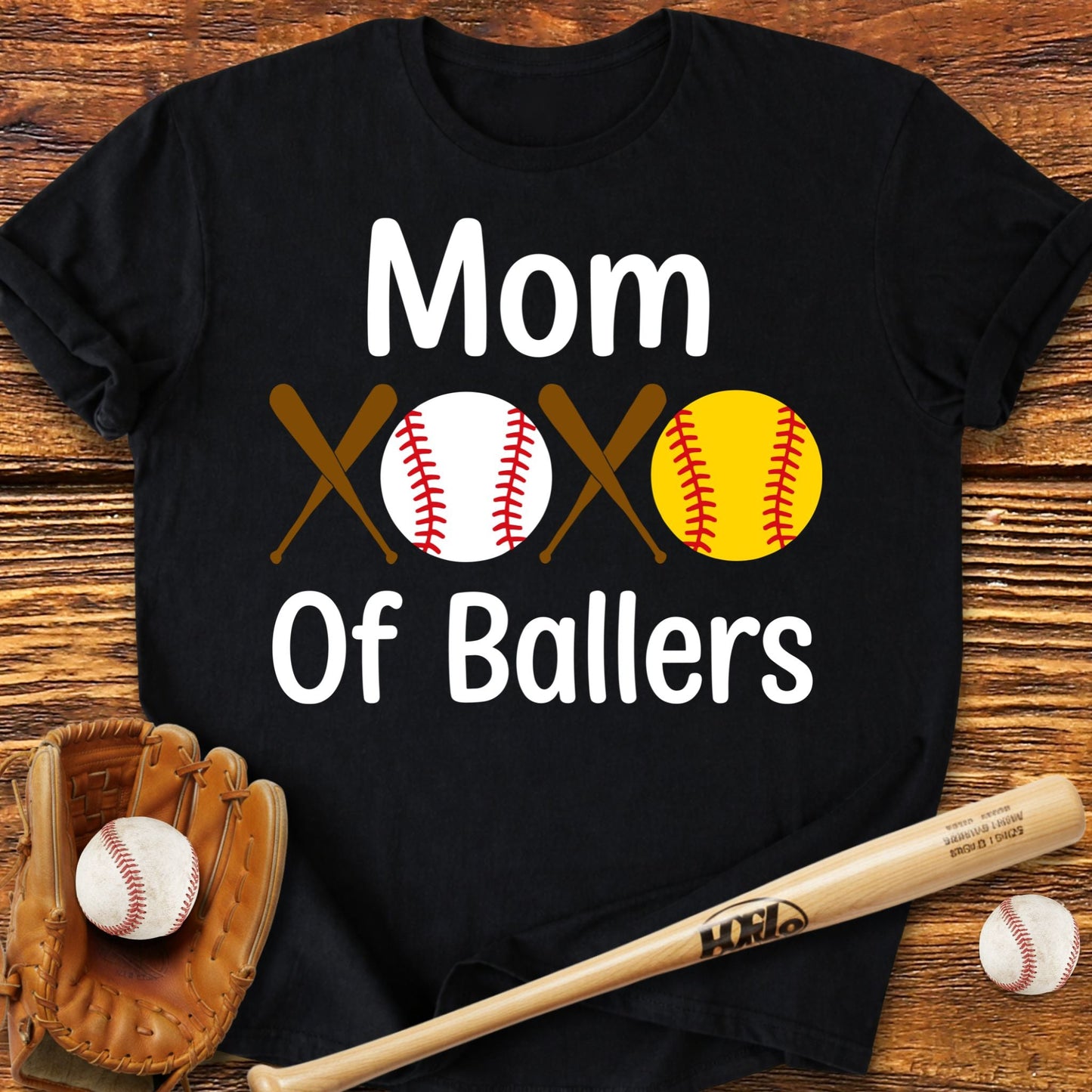 Mom Of Ballers T-Shirt - HomeRun PrintsT-Shirt