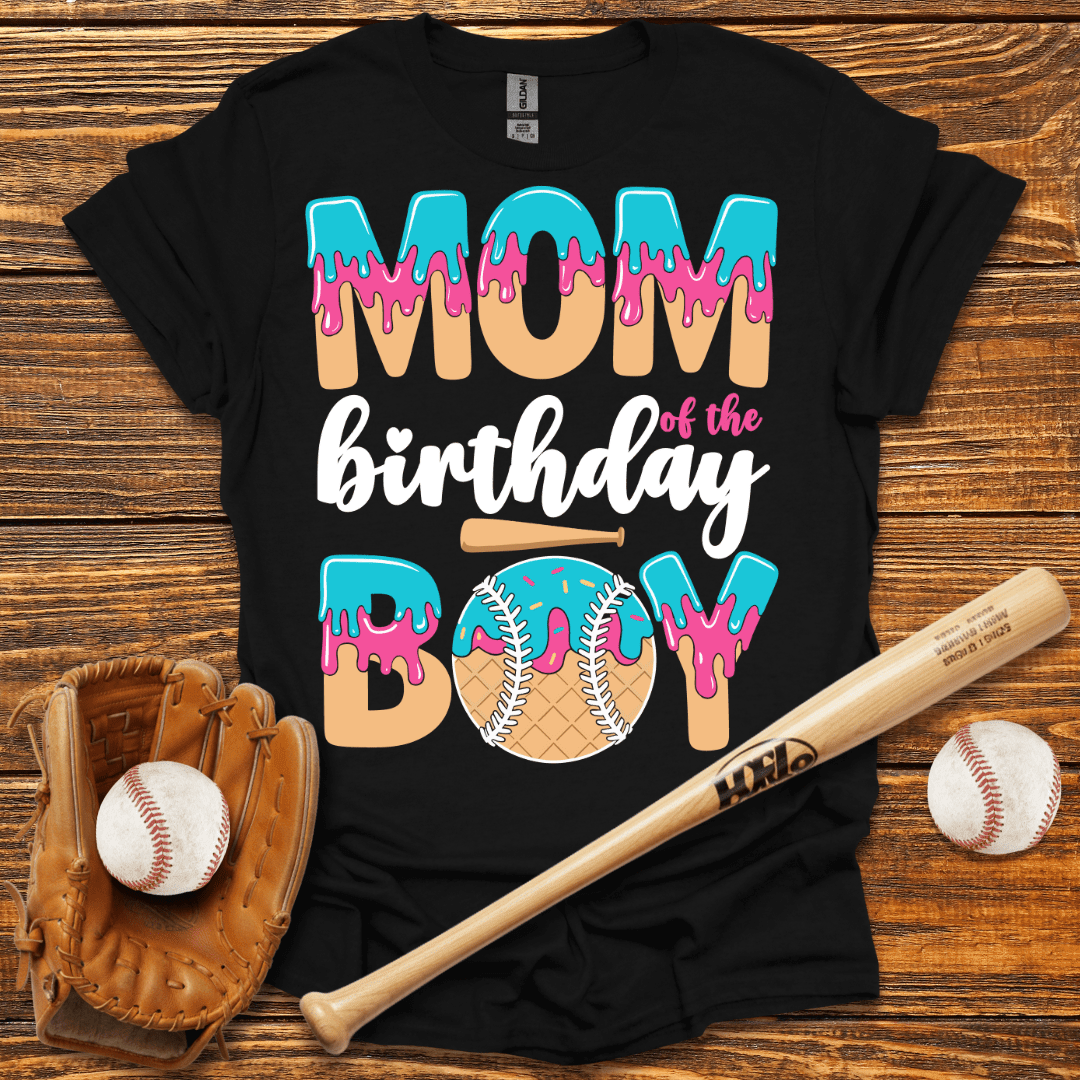 Mom Of The Birthday Boy T-Shirt - HomeRun PrintsT-Shirt