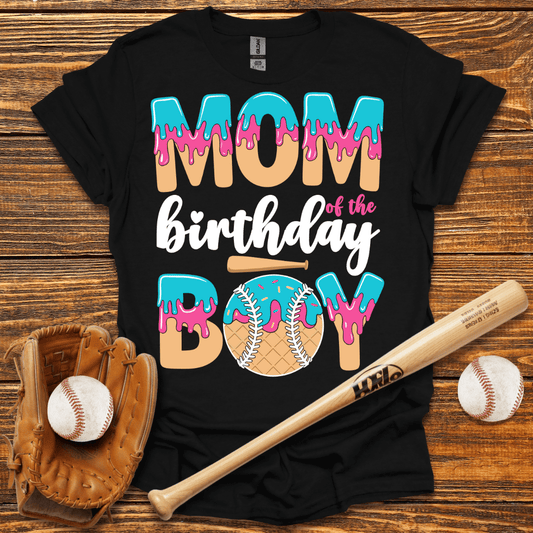 Mom Of The Birthday Boy T-Shirt - HomeRun PrintsT-Shirt