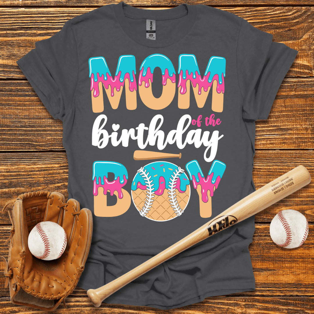 Mom Of The Birthday Boy T-Shirt - HomeRun PrintsT-Shirt