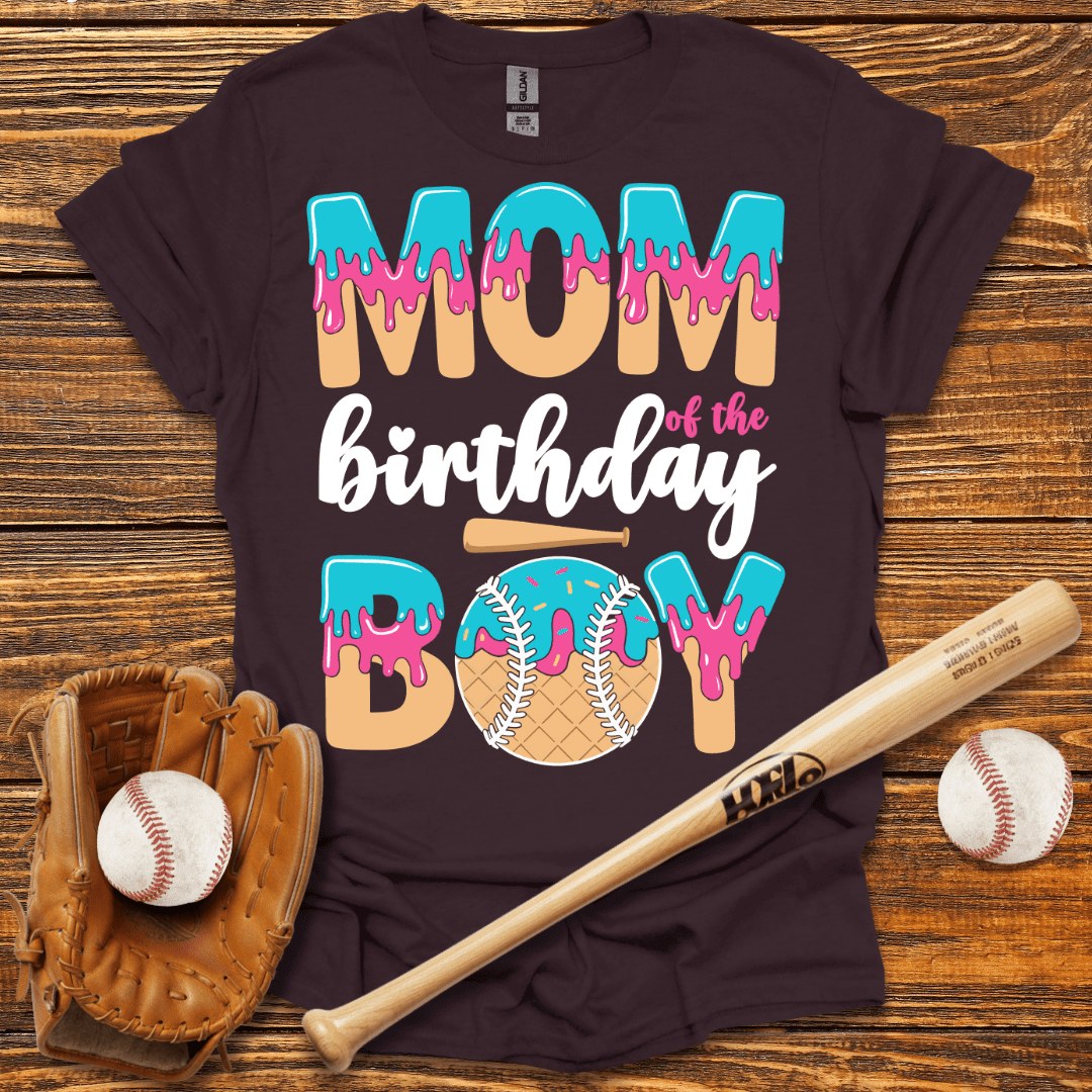 Mom Of The Birthday Boy T-Shirt - HomeRun PrintsT-Shirt