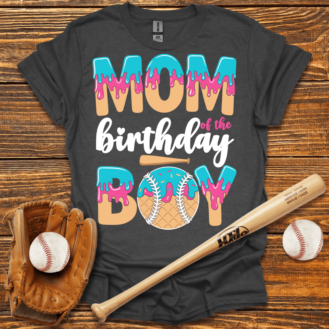 Mom Of The Birthday Boy T-Shirt - HomeRun PrintsT-Shirt